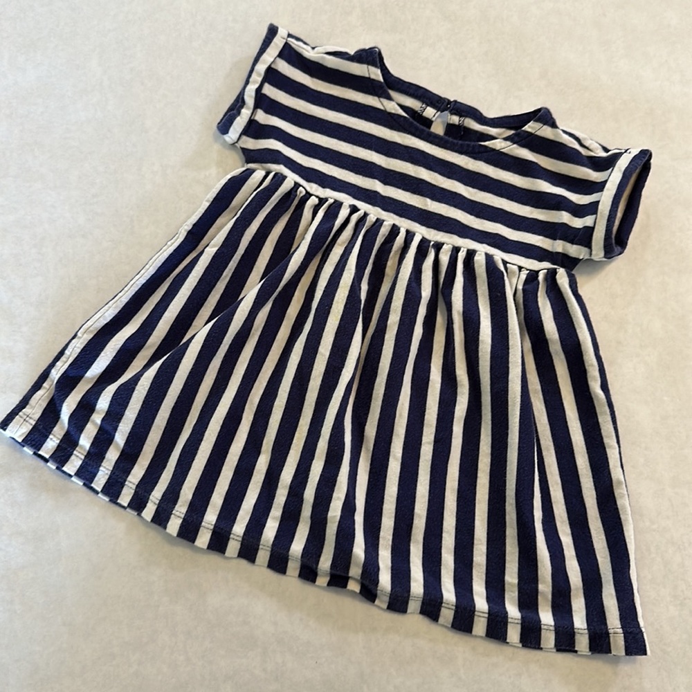 Tea Collection Dress, blue and white stripes - Picture 2 of 5